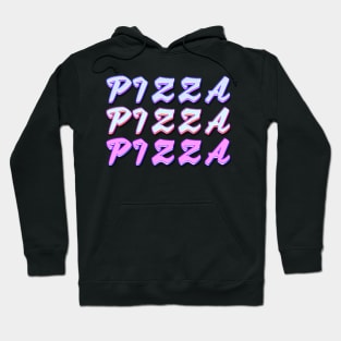 Pizza is RADICAL dude! Trendy vintage foodie design Hoodie